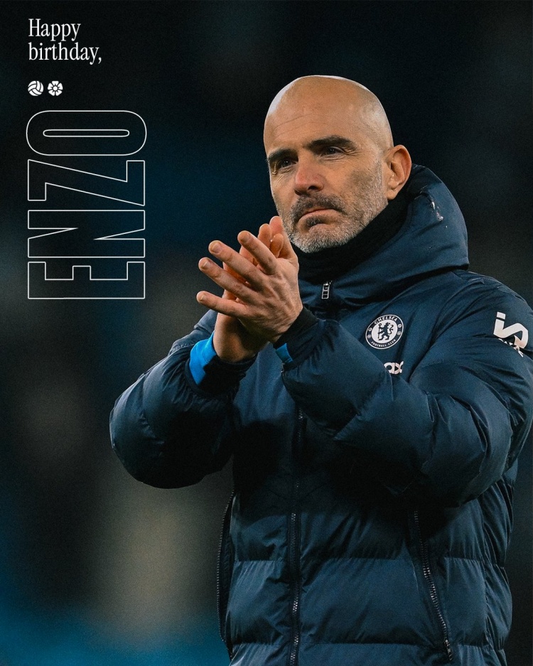  切爾西祝主帥馬雷斯卡45歲生日快樂(lè )，上任至今帶隊戰績(jì)21勝7平8負