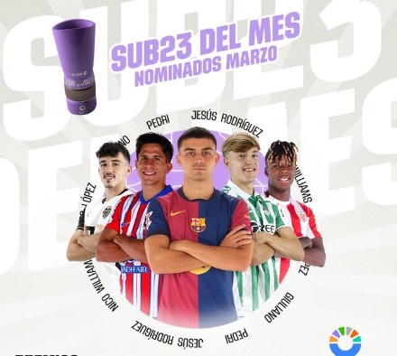  西甲3月最佳U23球員候選：佩德里、尼科、小西蒙尼入圍