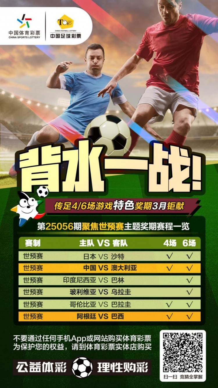  國足背水一戰！傳足特色獎期第25056期聚焦世預賽